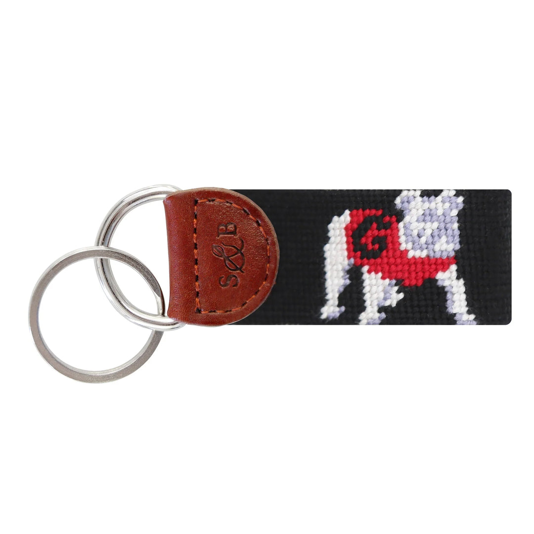 Smathers & Branson - Georgia Bulldog Key Fob Black