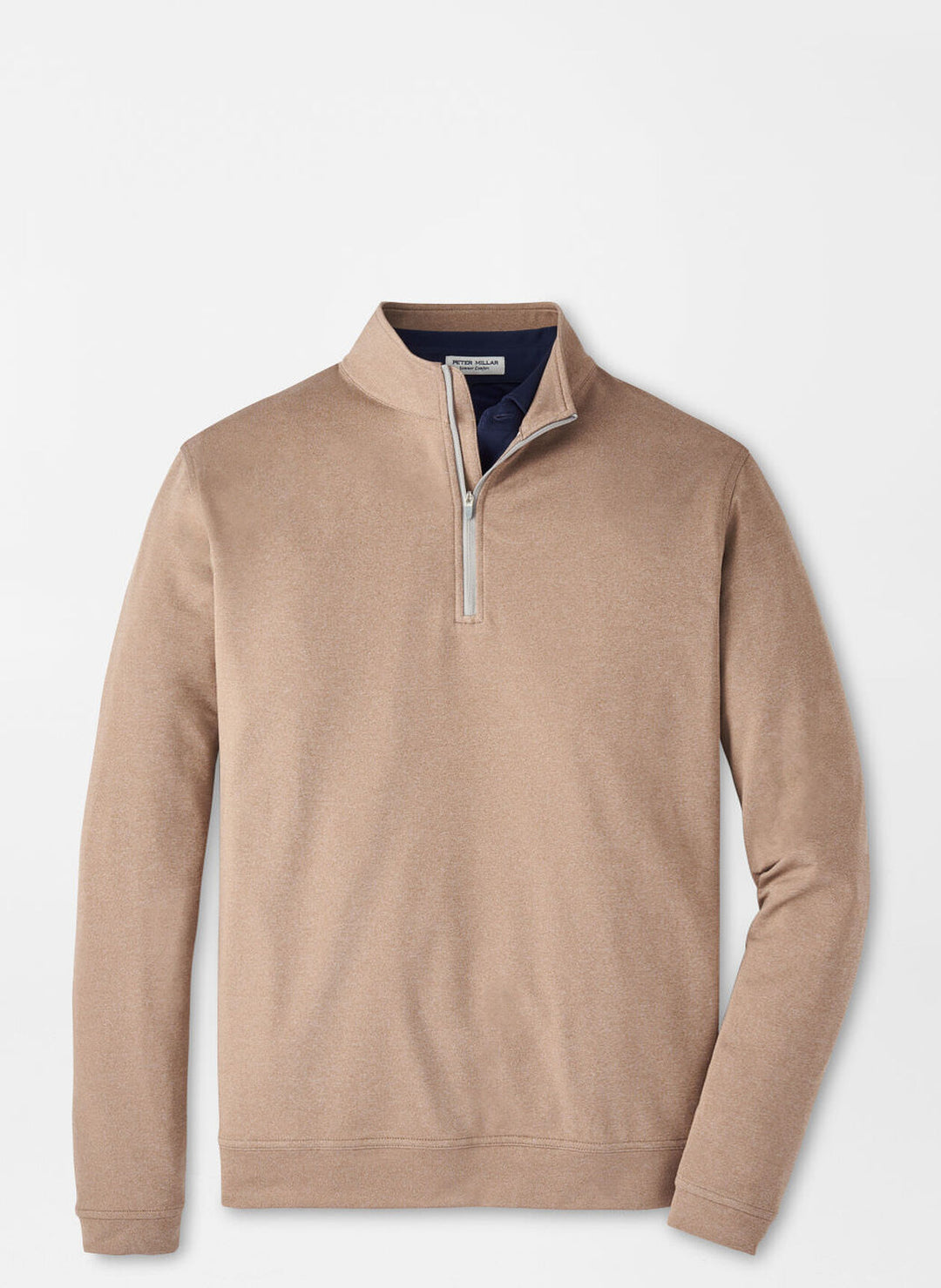 Peter Millar - Perth Mélange 1/4 Zip Poplar Brown