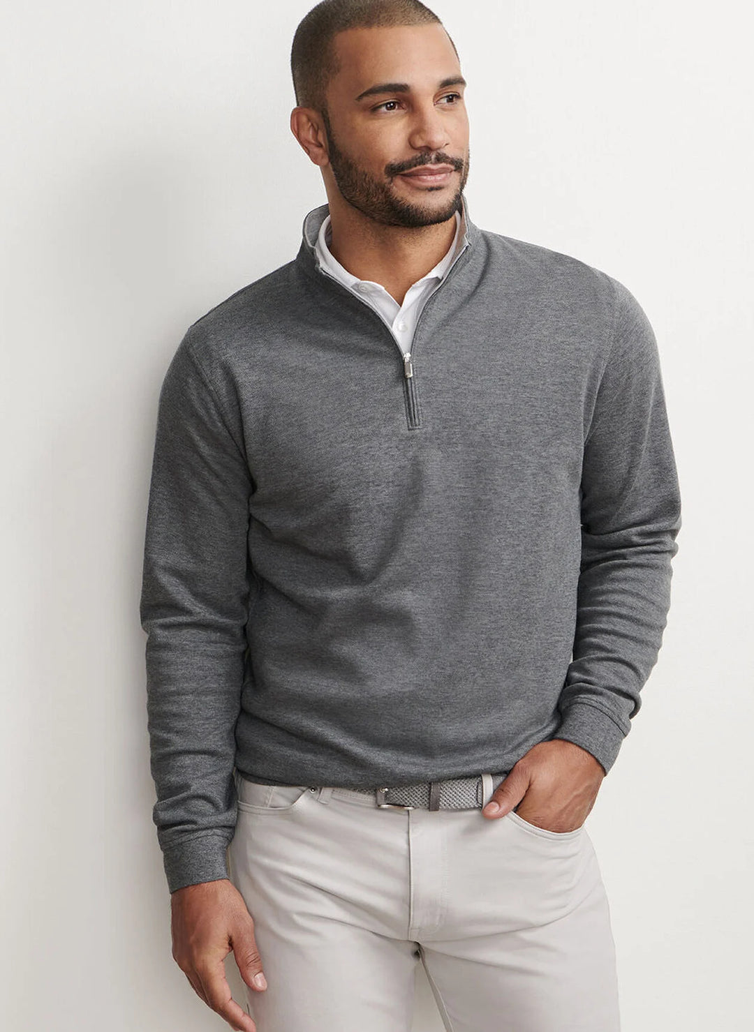 Peter Millar - Crown Comfort Pullover Charcoal