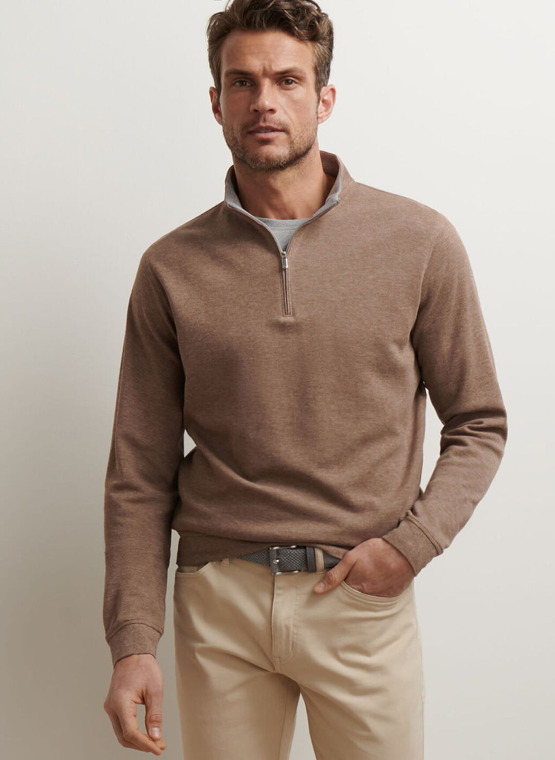 Peter Millar - Crown Comfort Pullover Poplar Brown