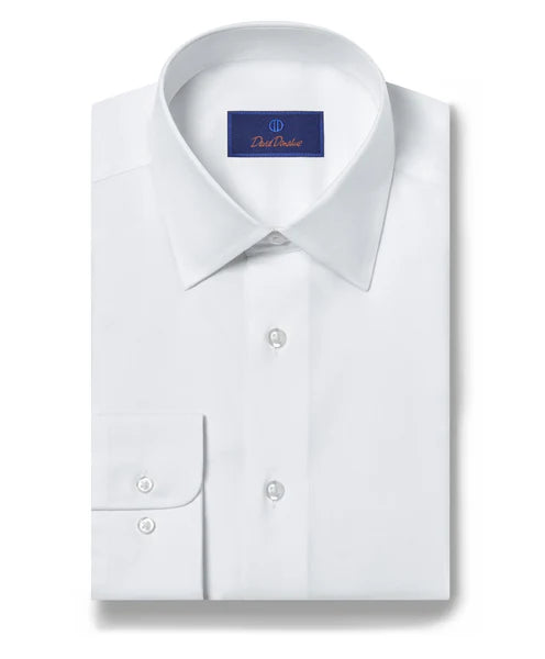 David Donahue - Reg. Fit White Dress Shirt