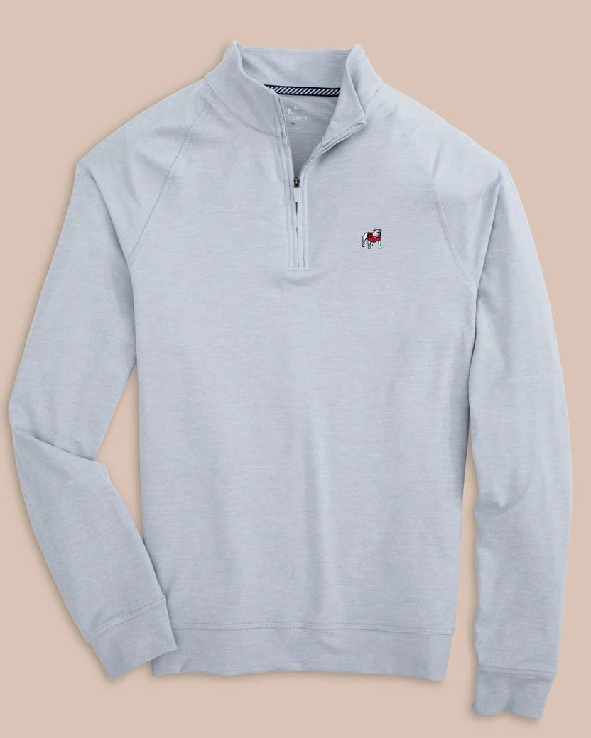 Southern Tide - Cruiser 1/4 Zip UGA Heather Slate Grey