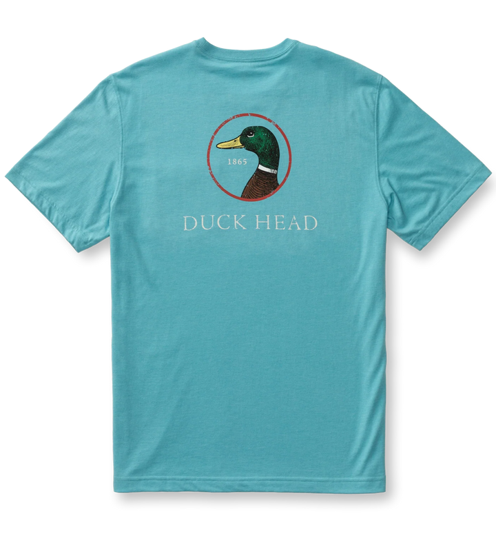 Duck Head - Logo T-shirt Lake Blue Heather