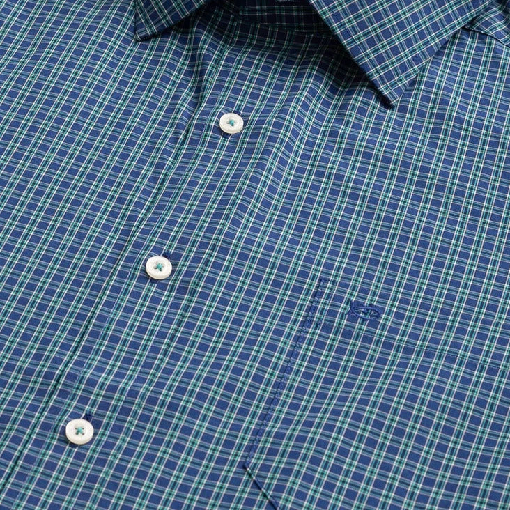 Southern Tide - Lanier Plaid Sport Shirt Nautical Blue