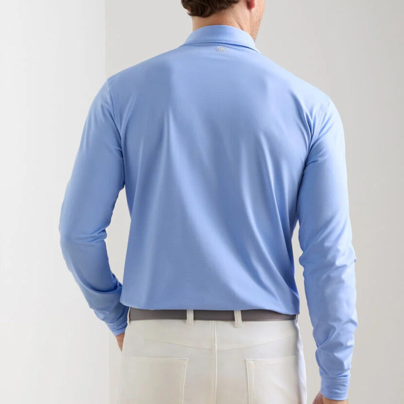 Peter Millar - Holden Long Sleeve Polo Bluebird