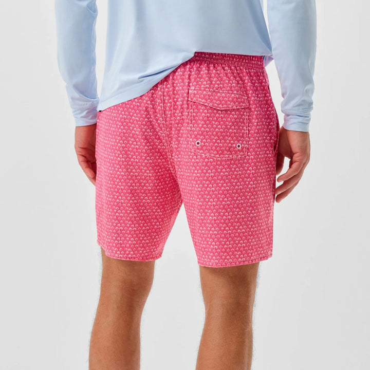 Johnnie-O - Scallop Swim Trunks Dahlia