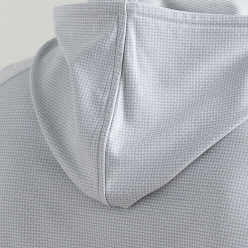 Peter Millar - Pine Houndstooth Hoodie Gale Gray