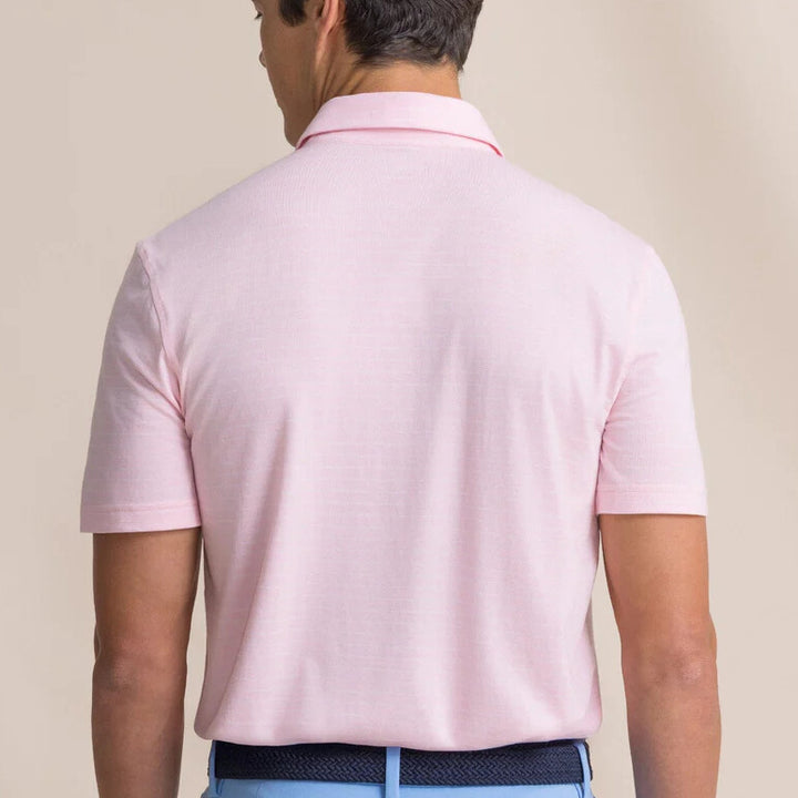 Southern Tide - Seaport Kinston Stripe Polo Orchid Pink