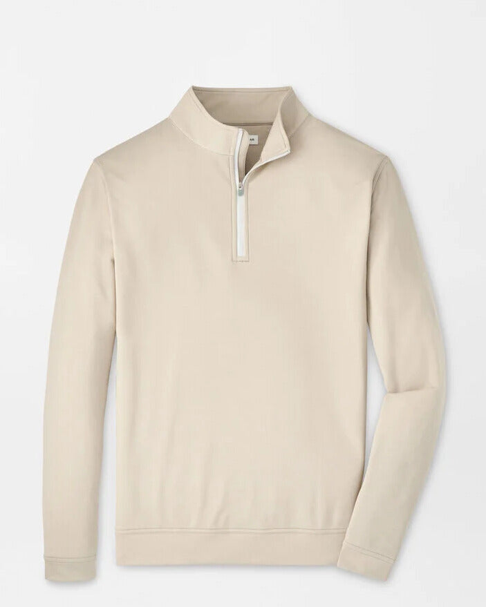 Peter Millar - Perth Mélange 1/4 Zip Biscuit
