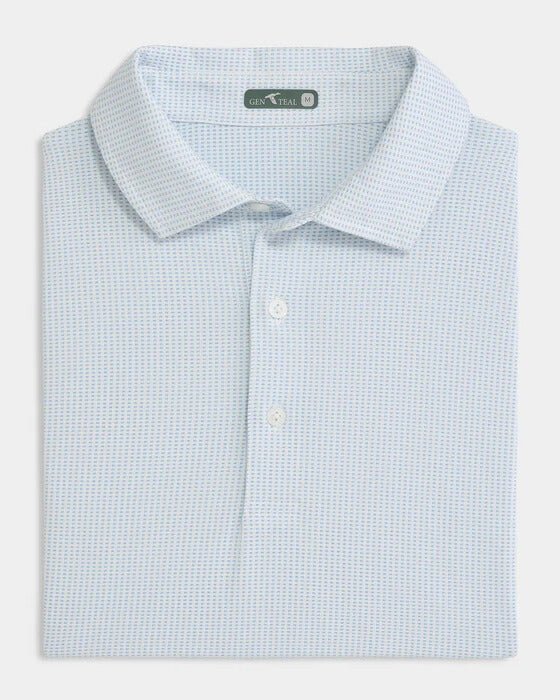 GenTeal - Jacquard Polo Heritage Blue