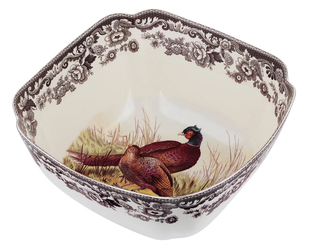 Spode - Square Bowl Pheasant