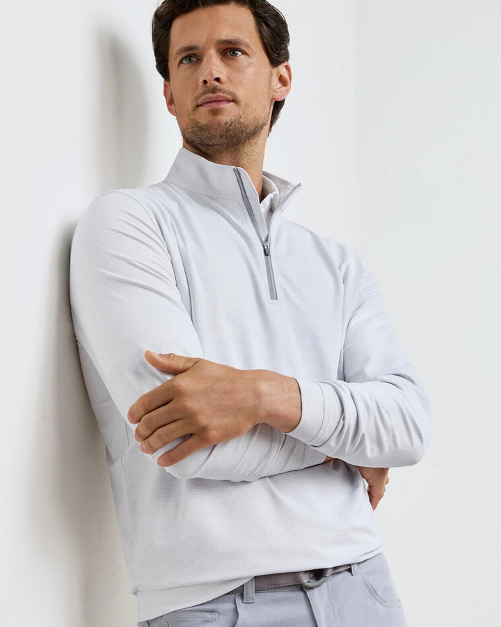 Peter Millar - Perth Basketweave 1/4 Zip White