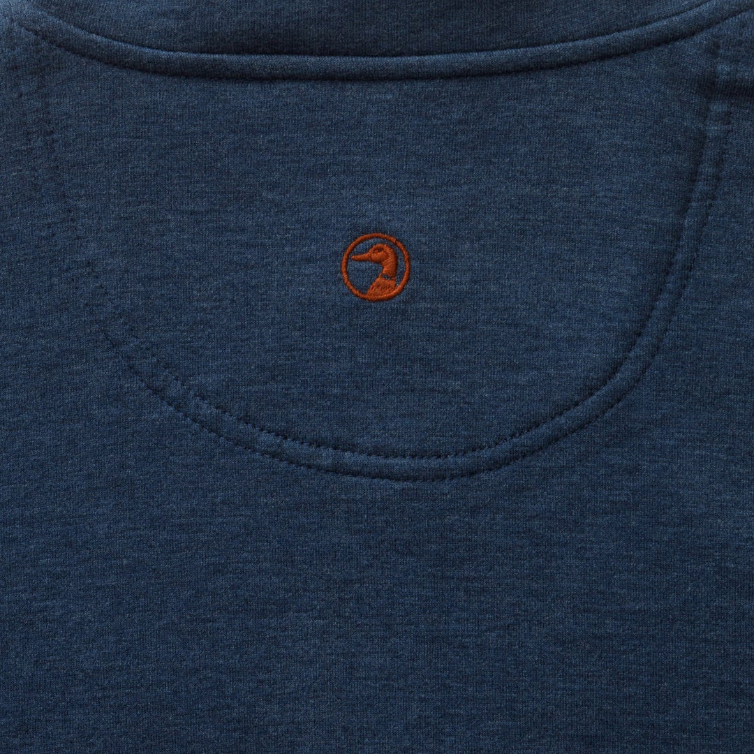 Duck Head - Dunmore 1/4 Zip Royal Navy Heather