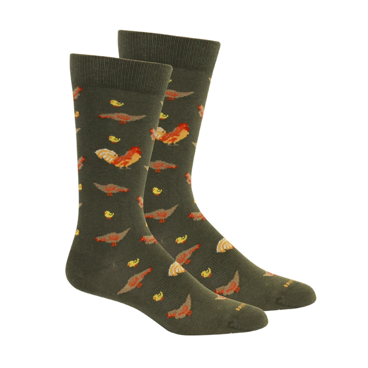 Brown Dog - Socks Chickens