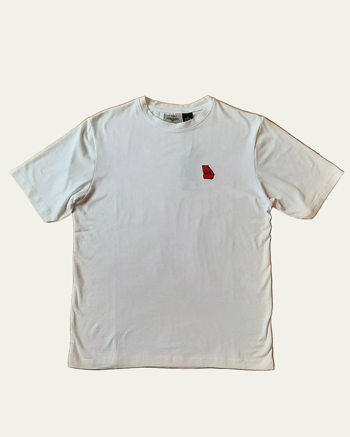 TJ Bishop's - State of GA T-shirt White