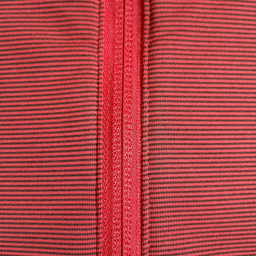 TJ Bishop's - Red and Black Stripe 1/4 Zip