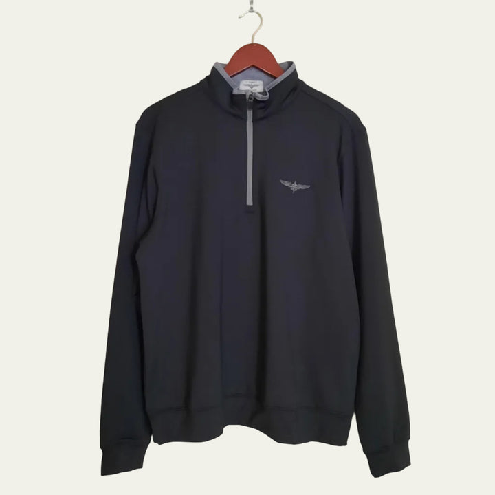 TJ Bishop's - 1/4 Zip Black/Ash