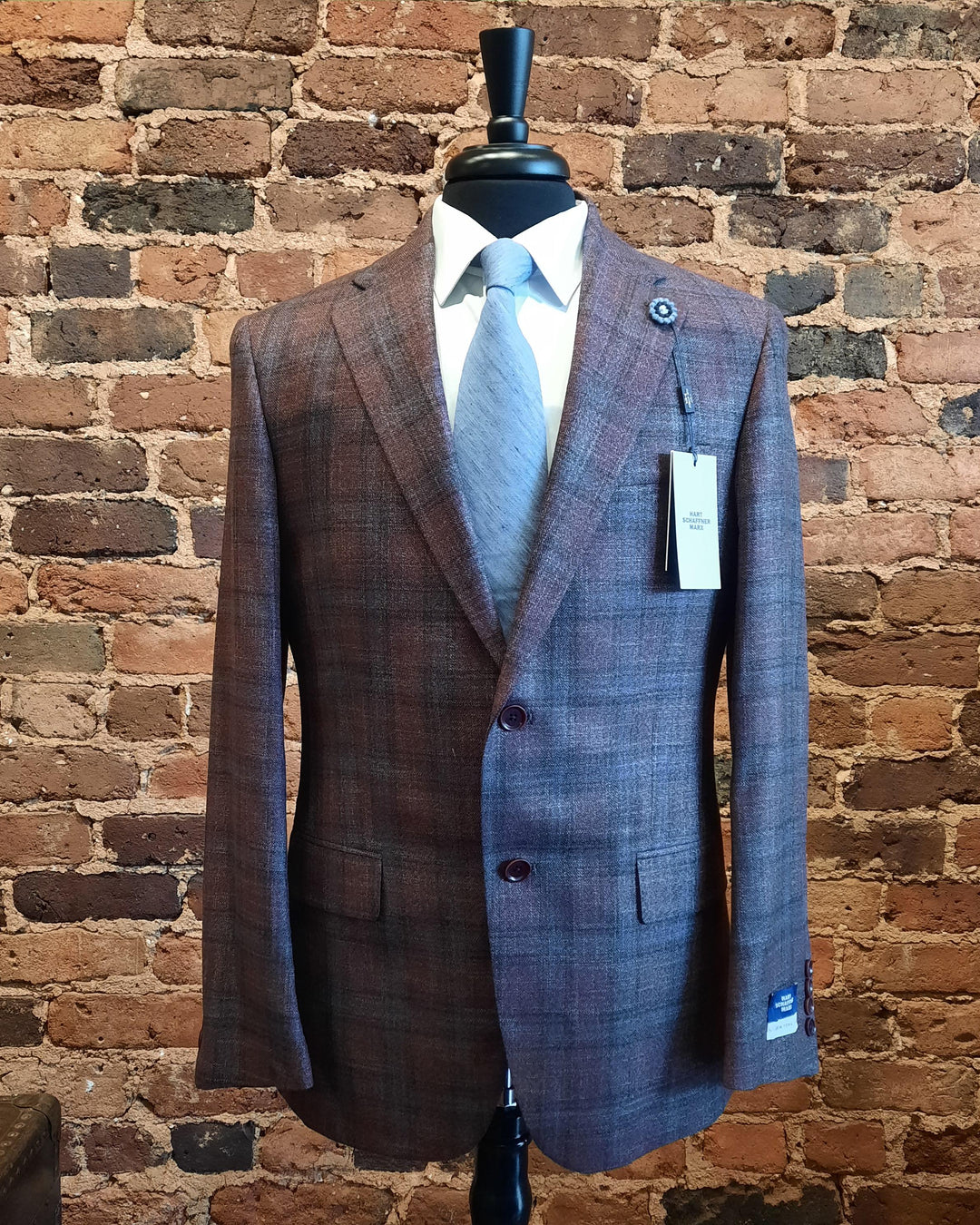 Hart Schaffner Marx - Burgundy/Blue Sport Coat