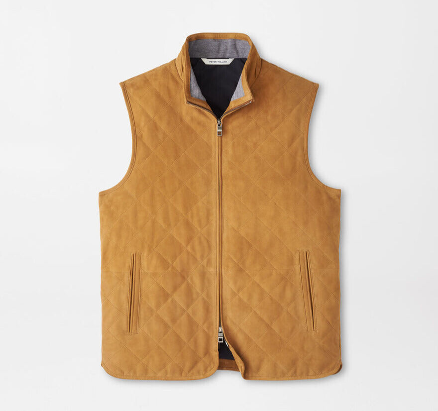 Peter Millar - Essex Suede Vest Whiskey