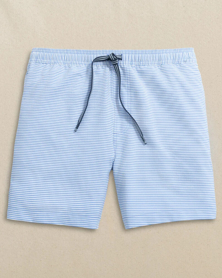 Southern Tide - Seersucker Swim Trunk Blue Stream