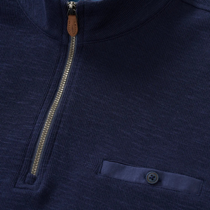 Johnnie-O - Flame Stitch 1/4 Zip Navy