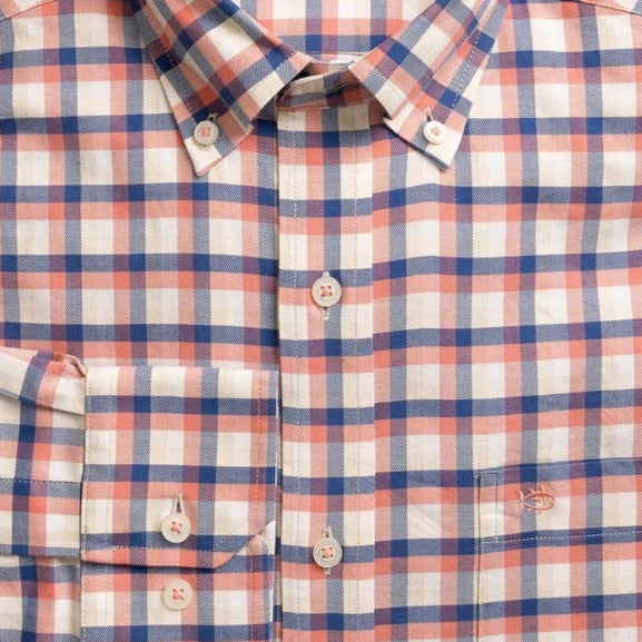 Southern Tide - Diamond Cove Sport Shirt Coral