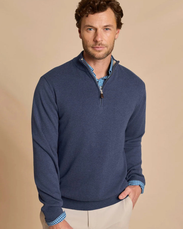 Southern Tide - Whitehaven 1/4 Zip Nautical Blue