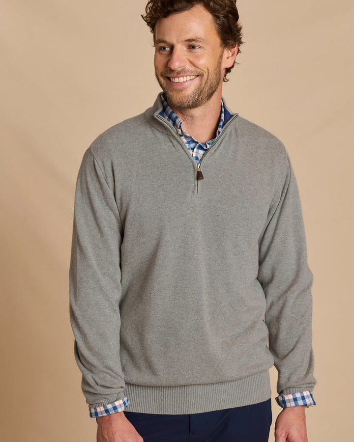 Southern Tide - Whitehaven 1/4 Zip Storm Gray