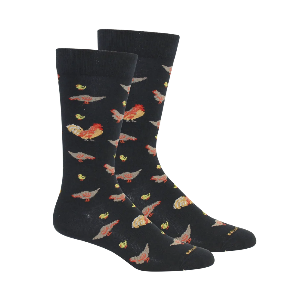 Brown Dog - Socks Chickens