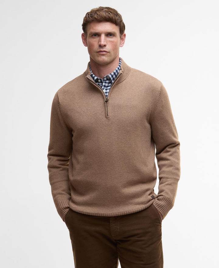 Barbour - Kelson 1/4 Zip Stone
