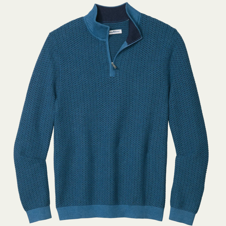 Tommy Bahama - Coolside Clearwater 1/2 Zip Dress Blues