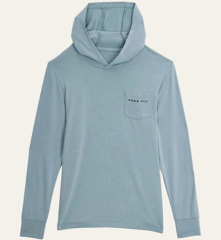 Free Fly - Jr. Graphic Hoodie Ocean Mist