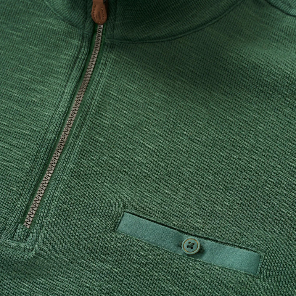 Johnnie-O - Flame Stitch 1/4 Zip Evergreen