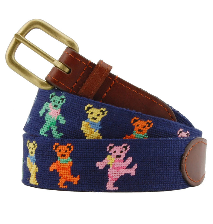 Smathers & Branson - Dancing Bears Belt Dark Navy