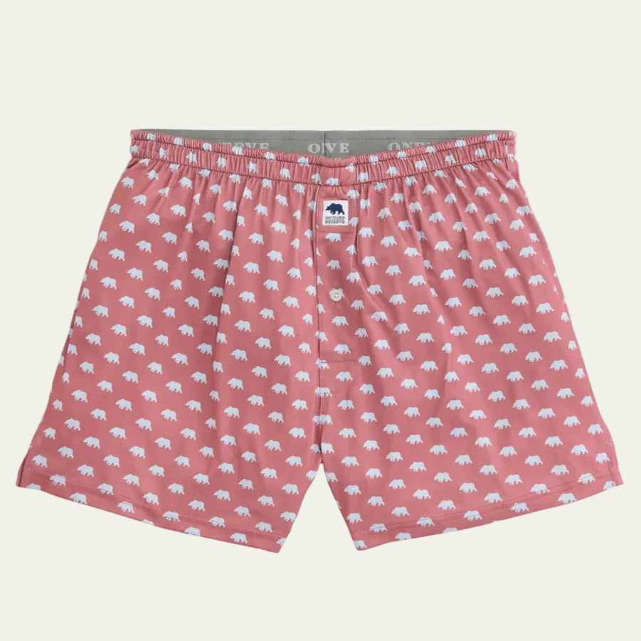 Onward Reserve - Bear Logo Boxers Withered Rose