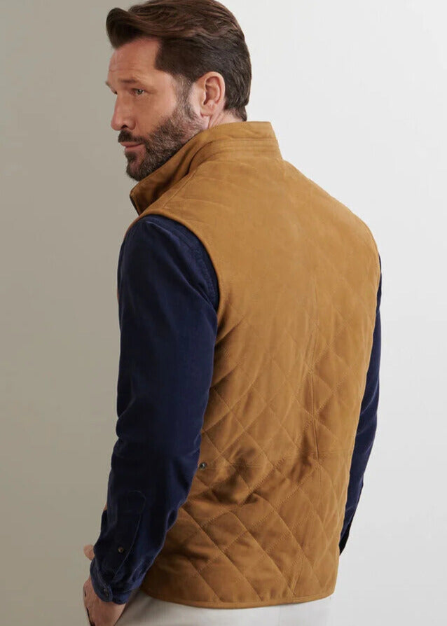 Peter Millar - Essex Suede Vest Whiskey