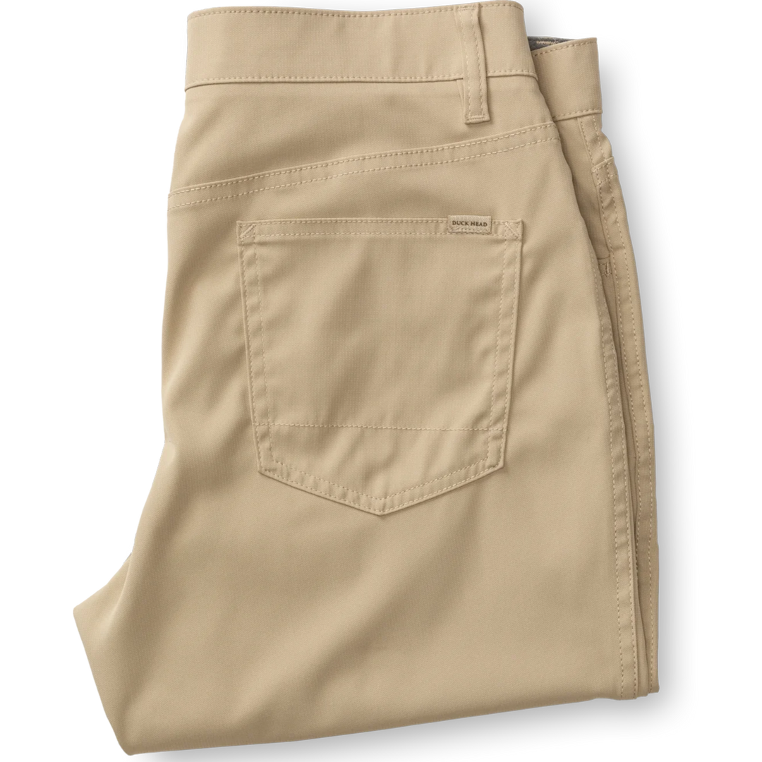 Duck Head - Khaki Long Drive Performance Five Pocket Pants