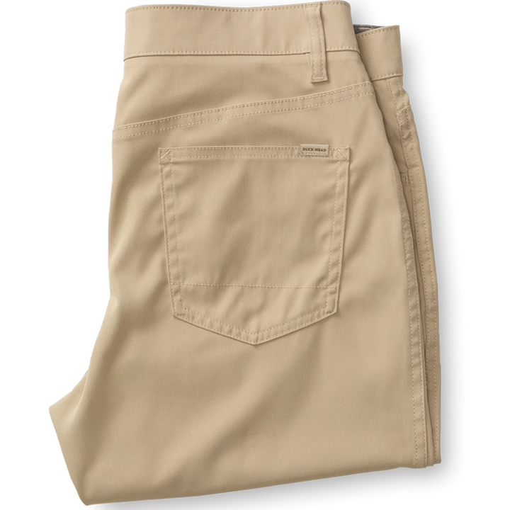 Duck Head - Khaki Long Drive Performance Five Pocket Pants