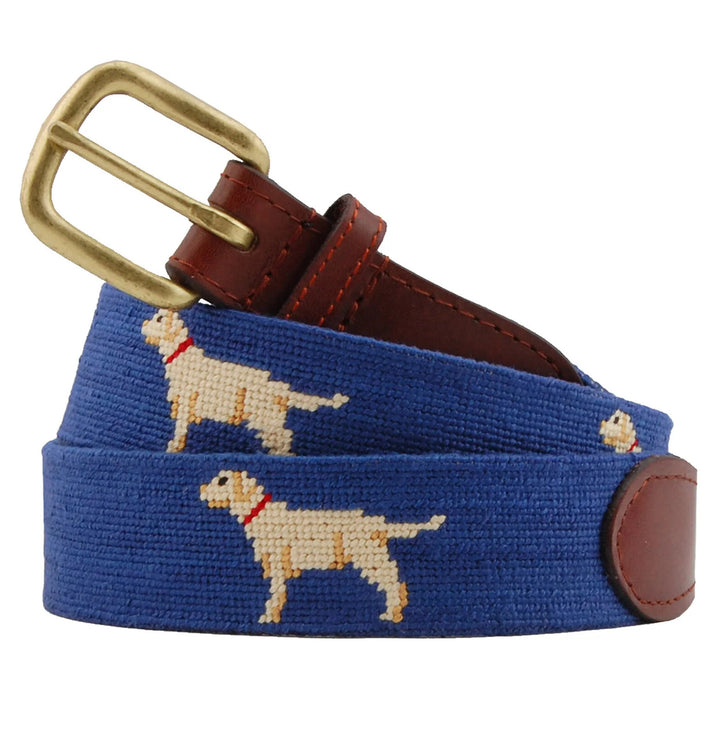 Smathers & Branson - Belt Yellow Lab Classic Navy