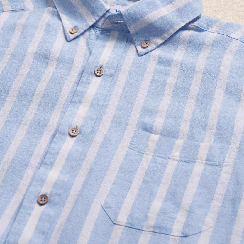 Southern Tide - Seamark Stripe Shirt Tide Blue