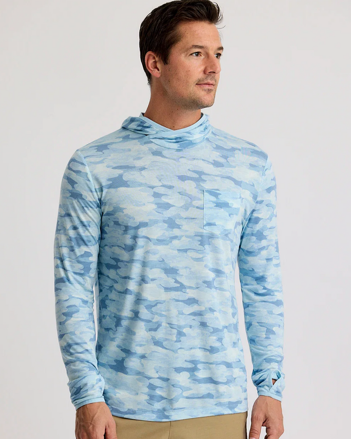 Free Fly - Lightweight Hoodie Seasmoke Camo