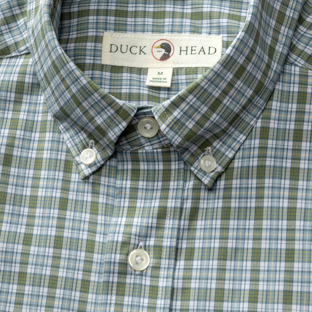 Duck Head - Denton Plaid Shirt Mossy Bark
