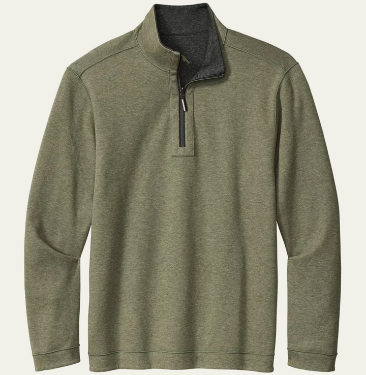Tommy Bahama - Flipview 1/2 Zip Charcoal