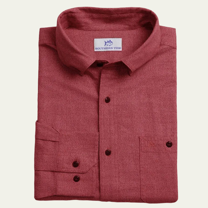 Southern Tide - Jaspe Dock Shirt Salsa Red