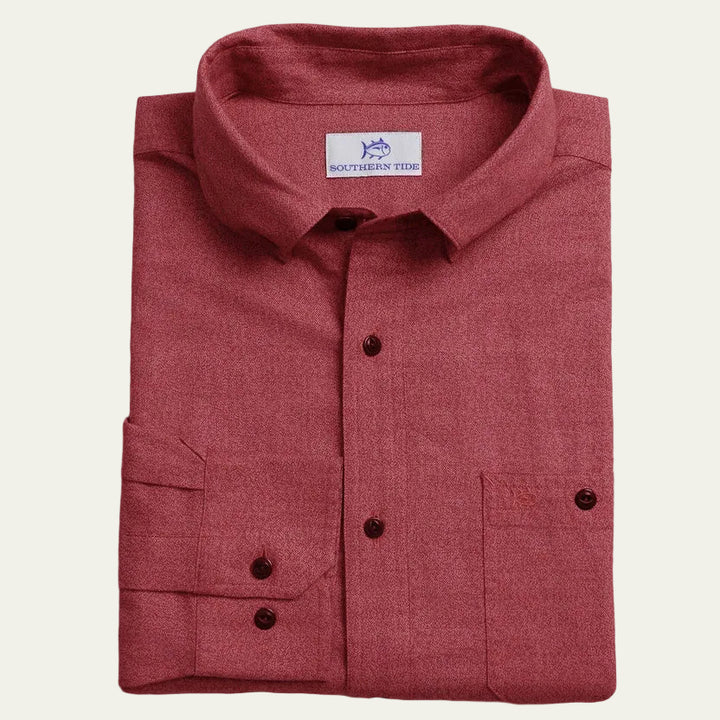 Southern Tide - Jaspe Dock Shirt Salsa Red