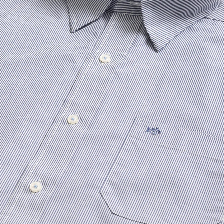 Southern Tide - Sampson Stripe Sport Shirt Nautical Blue