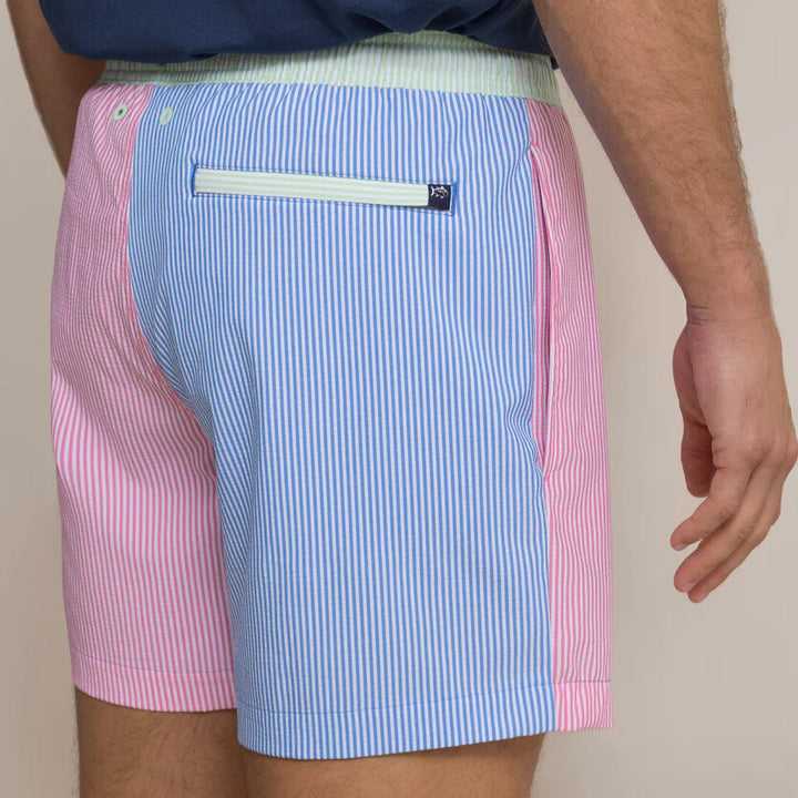 Southern Tide - Colorblock Swim Trunk Blue Stream