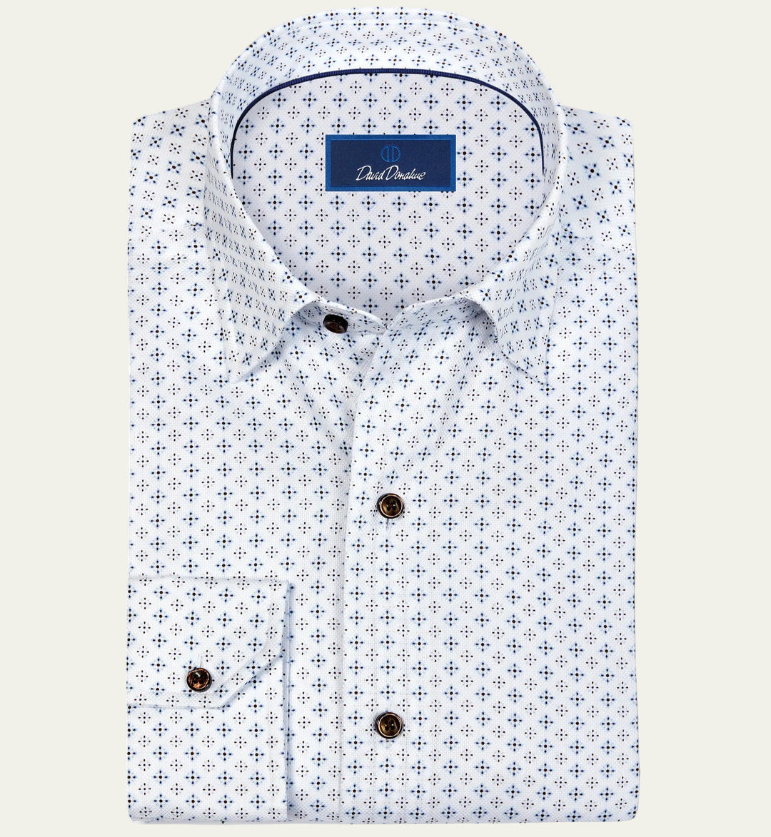 David Donahue - White/Chocolate Shirt