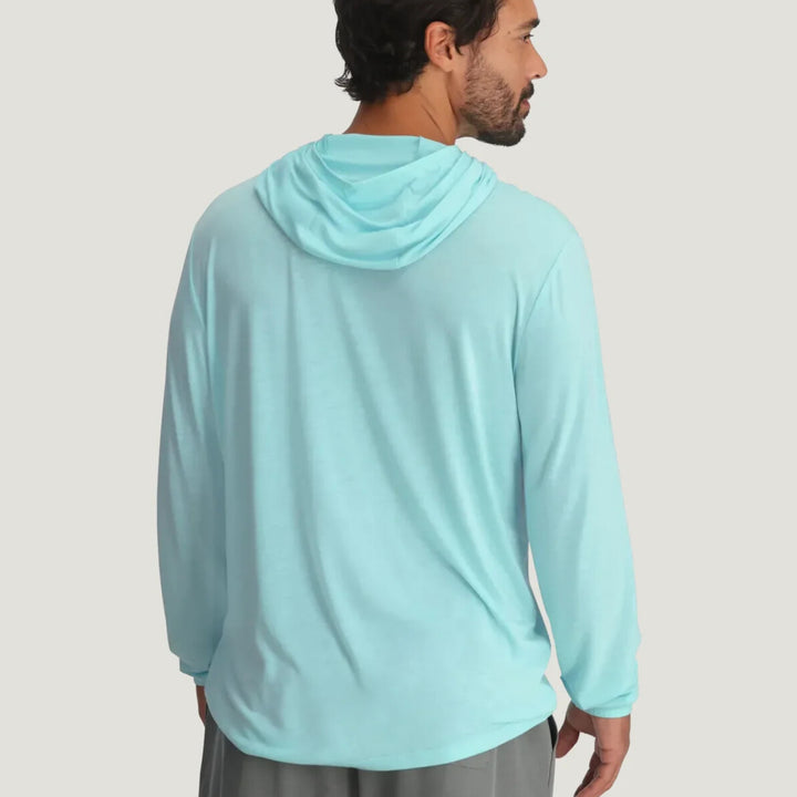 Free Fly - Lightweight Hoodie Bahama Blue