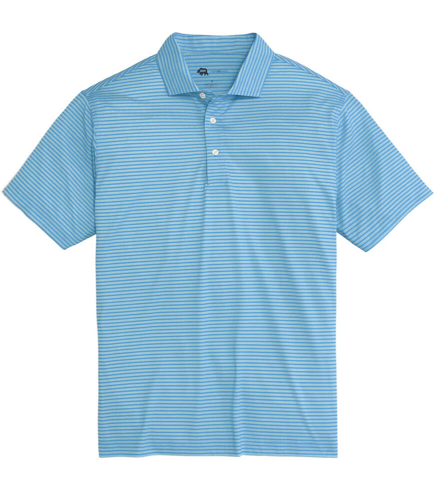 Onward Reserve - Trophy Stripe Polo Azurine